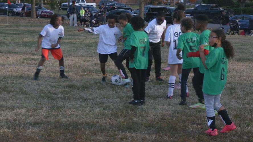 inner city youth soccer game