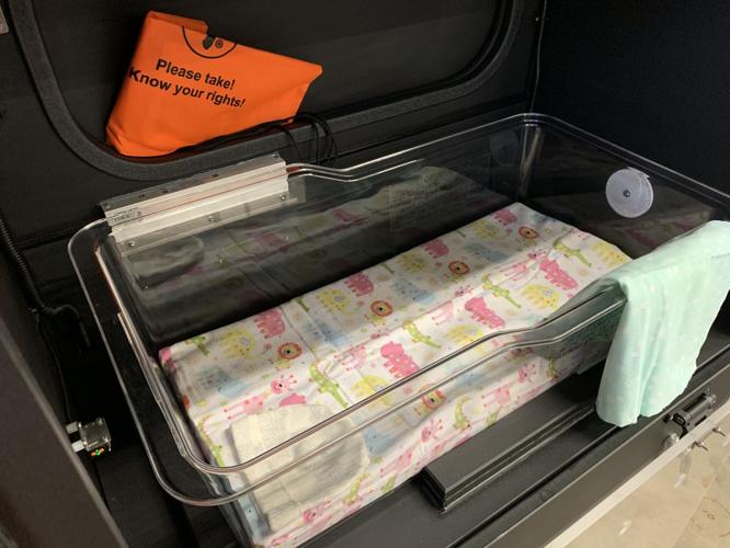 Baby box installed at Harrison Township Fire Station 1 in Corydon, Indiana (Jan. 11, 2021)
