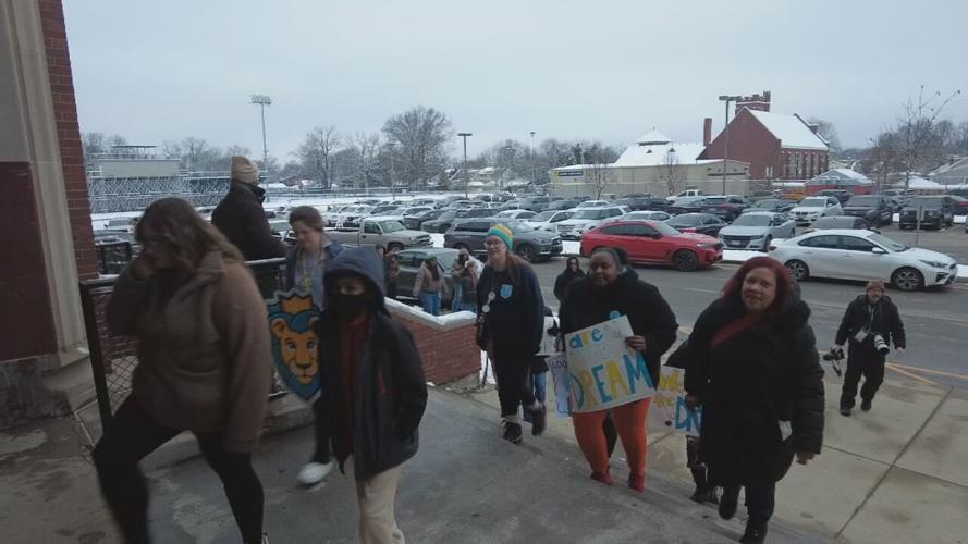 King Elementary School rally 12-3-25