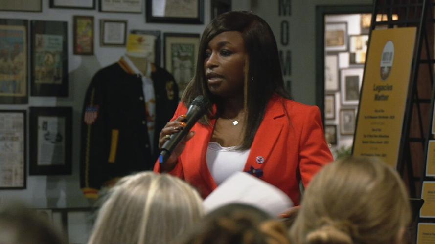 LMPD Officer Amber Ross at Unsilenced event on 10.30.23