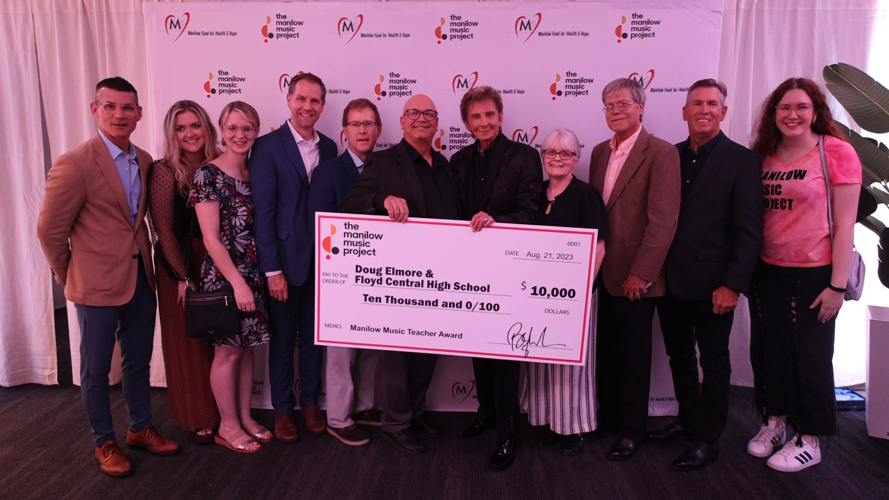Doug Elmore family and Barry Manilow