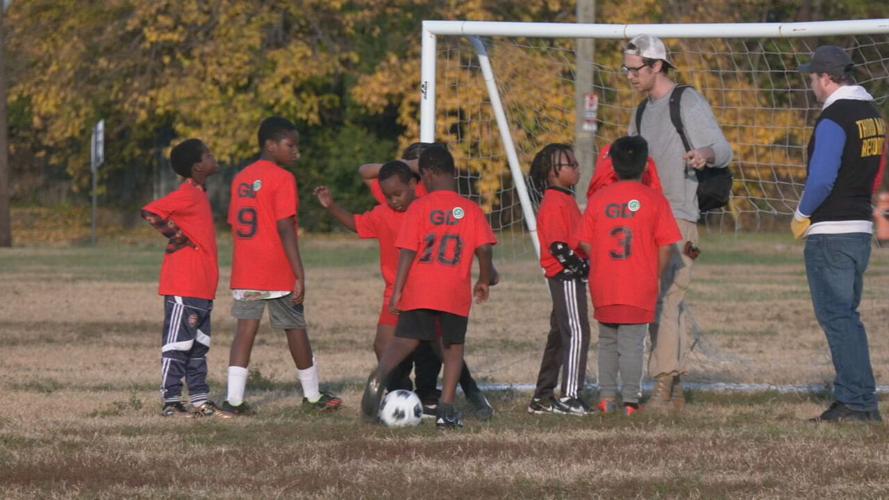 inner city youth soccer game