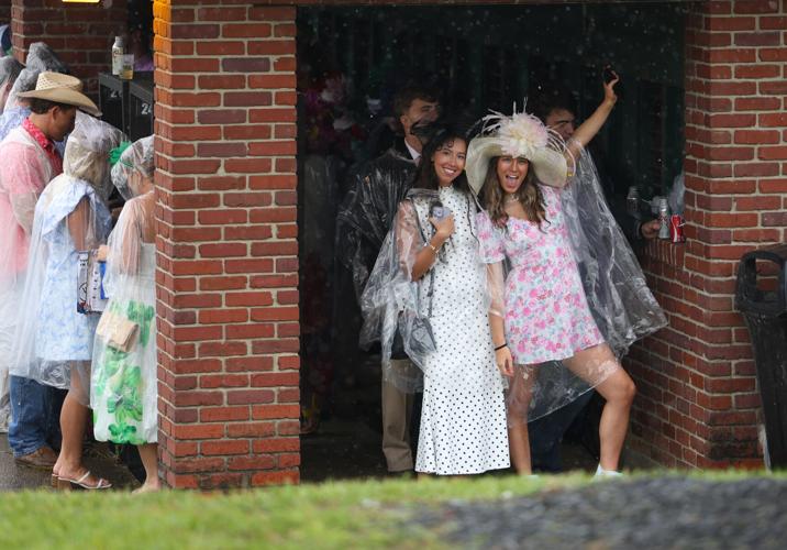 Women cheer infield May 3.JPG