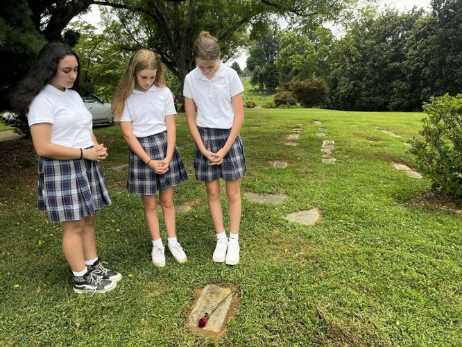 St. Francis of Assisi students at cemetery - 9.22.24