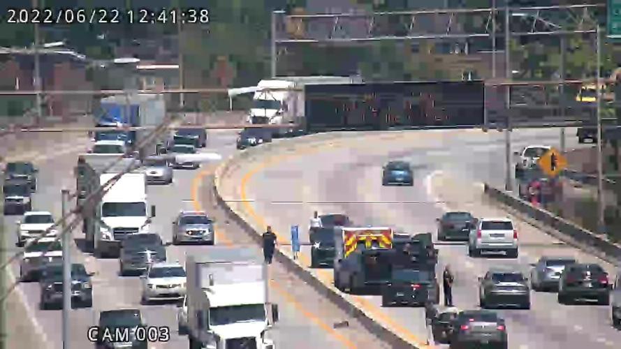 Police recover a stolen ambulance on Wednesday, June 22, 2022.