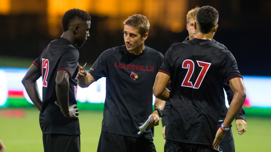 Louisville soccer coach John Michael Hayden