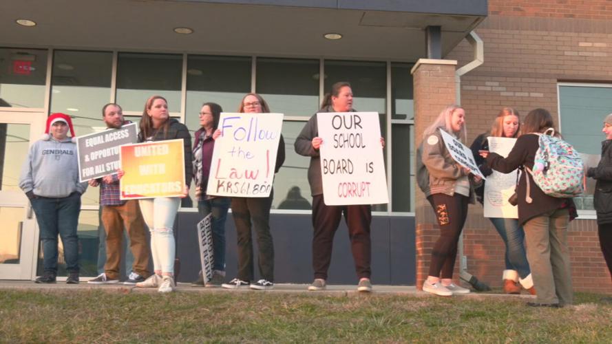 Nelson County parents protest