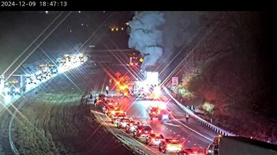Interstate 71 - vehicle fire on Dec. 9, 2024