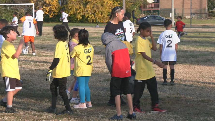 inner city youth soccer game