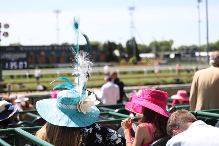 Derby hat at Oaks.JPG