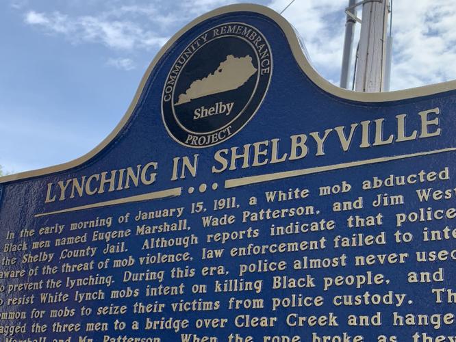 Lynching marker in Shelbyville