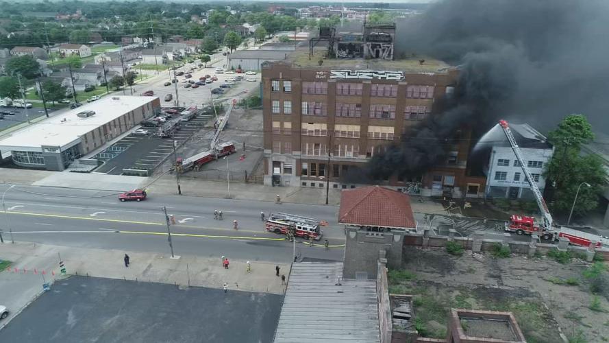 Vacant warehouse fire, 1400 block of Magazine Street, May 28, 2019