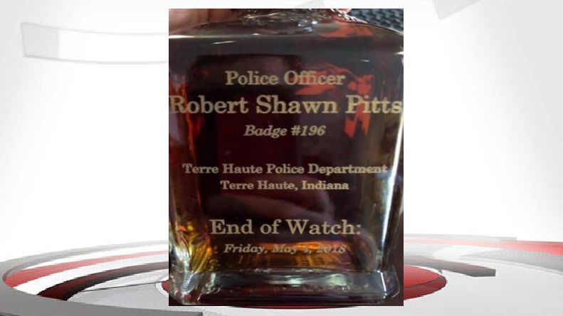 Jack Daniels bottle honoring officer