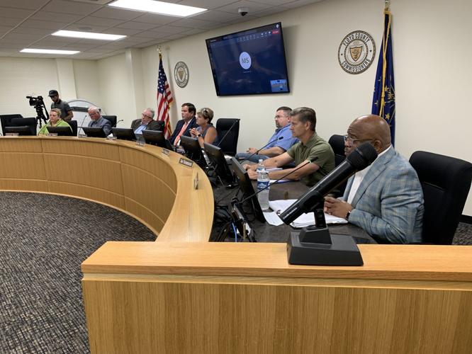 Floyd County Council tax hike meeting, vote 7-26-23