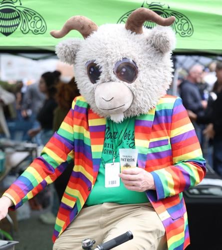 Goat mascot at Bock Fest