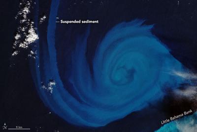 SPIRALS OF SILT: What Created These Carbonate Swirls Near The Bahamas...