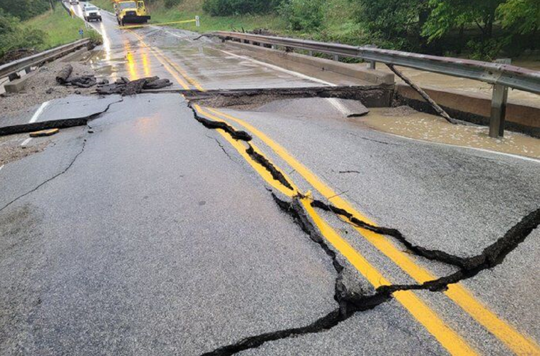 State Road 250 bridge damage