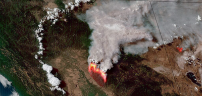 An experimental NOAA tool that predicts hourly wildfire hazards across the U.S.