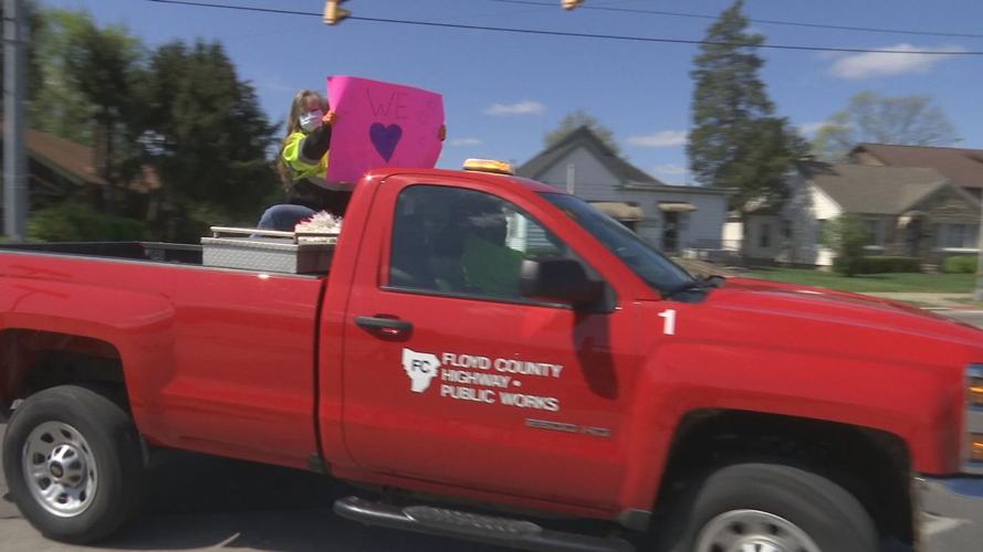 Drive-by caravan at Baptist Health Floyd County