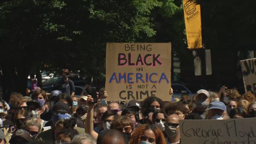 BLM healing ceremony sign