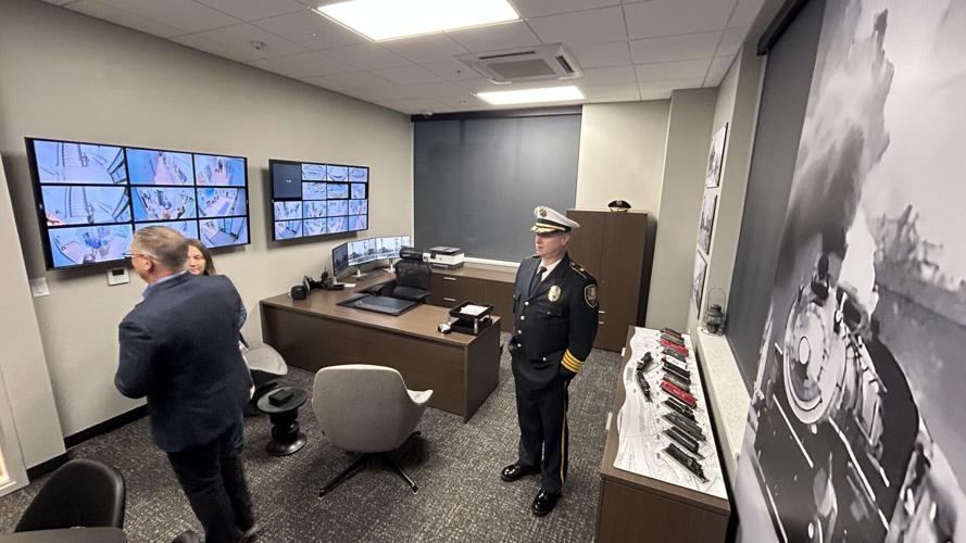 New Albany Police Department new HQ interior