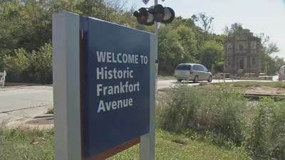 Frankfort Avenue sign