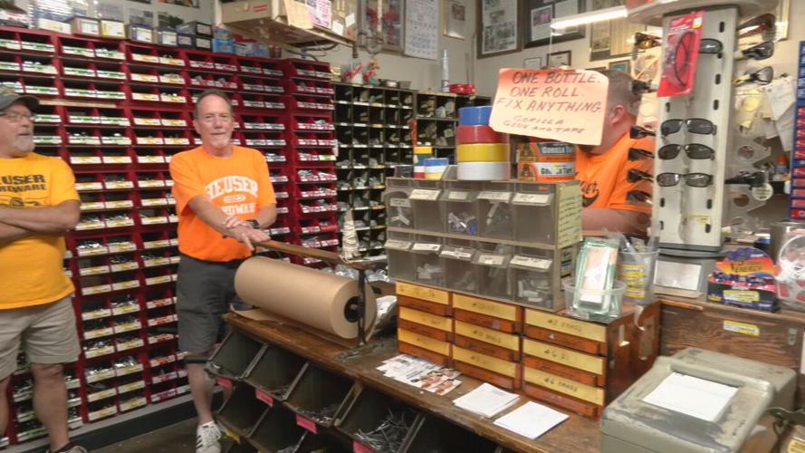 Heuser Hardware in downtown Jeffersonville