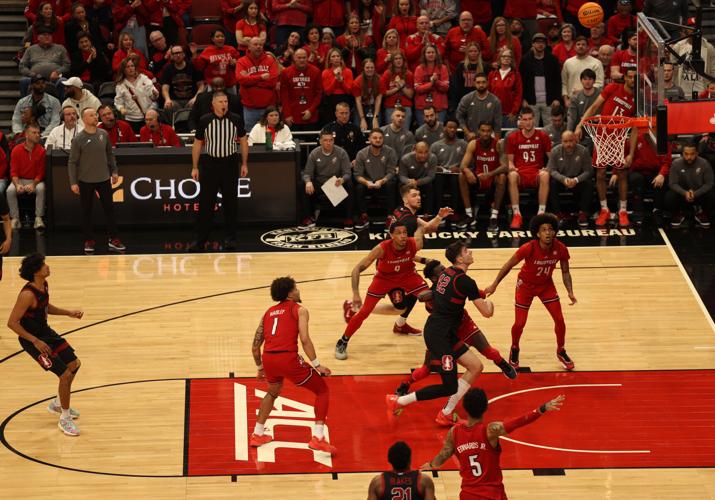 Louisville players go for rebound - March 8, 2025.JPG