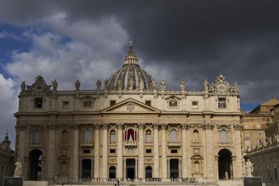 Vatican Conclave St. Peter's Basilica  - exterior 5-8-2025