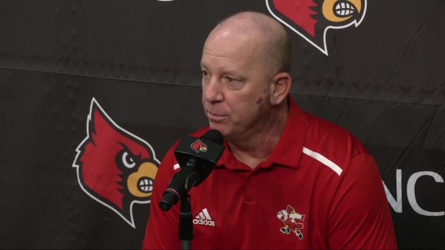 University of Louisville head football coach Jeff Brohm