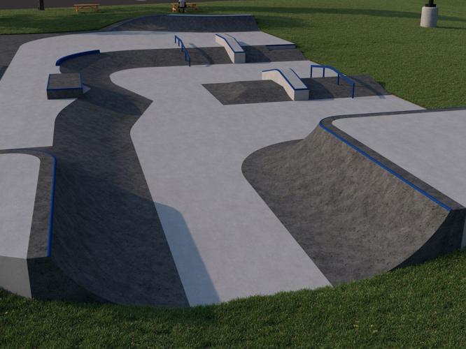 City of Shepherdsville skate park rendering - 3.11.25