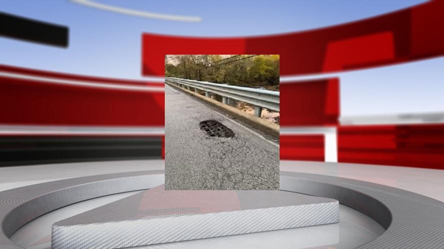 Hole in Blackiston Mill Road Bridge