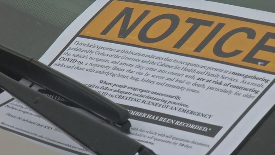 KSP places notice on churchgoers' cars at Maryville Baptist Church