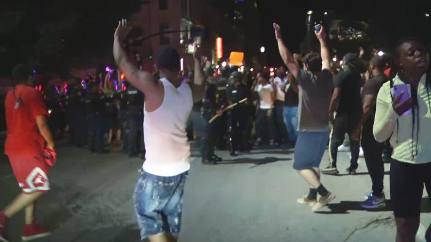 Protesters gather in downtown Louisville demanding justice for Breonna Taylor