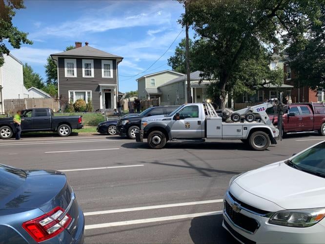FBI representatives conduct investigation on Northwestern Parkway on Aug. 29, 2023