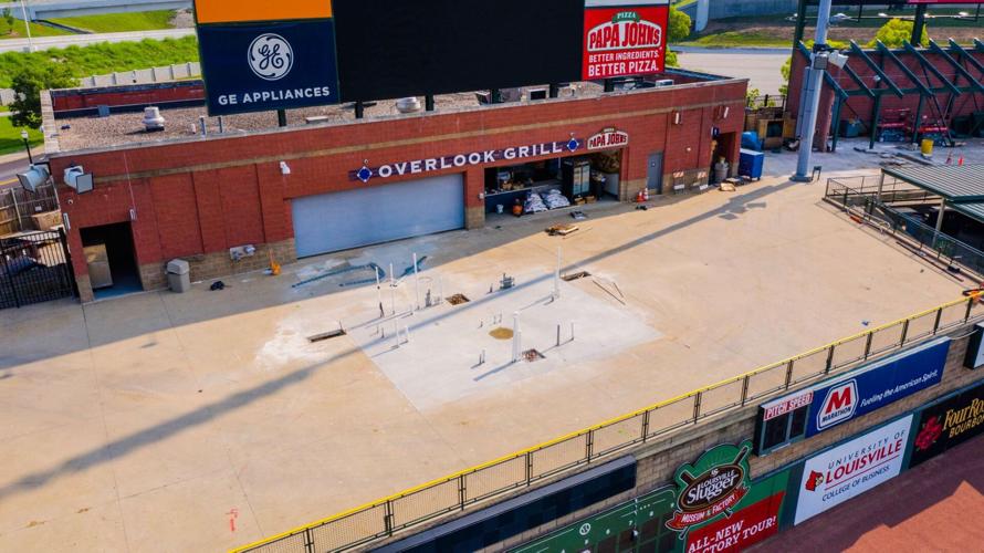 Slugger Field renovations - Aug. 2020
