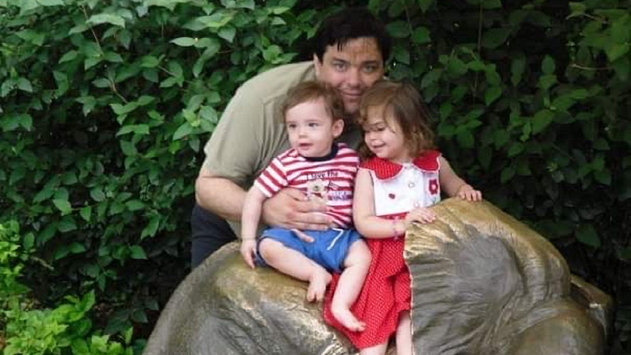 Elizabeth Denison with her dad