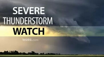 Severe Thunderstorm Watch Issued For Part of the Area