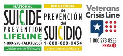 National Suicide Prevention Lifeline graphic