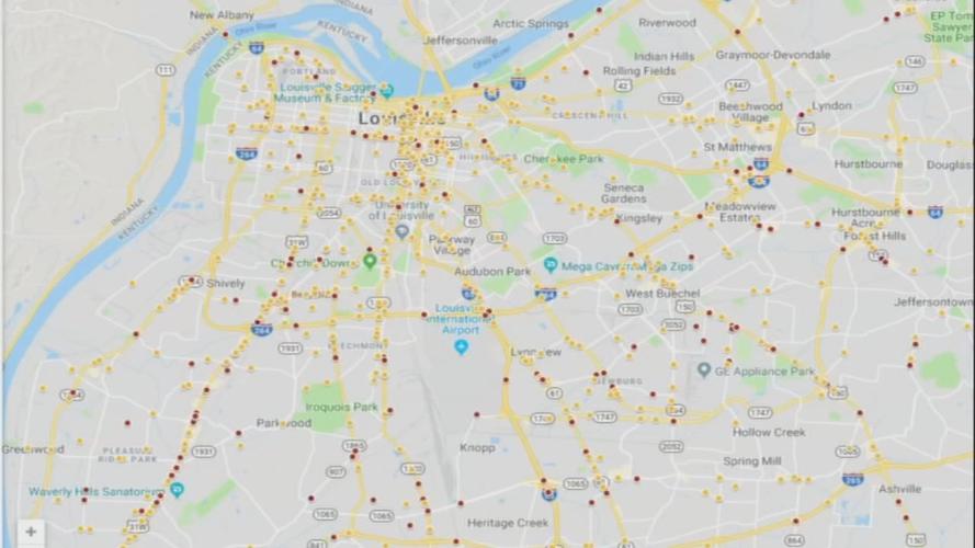 Pedestrian Deaths Map