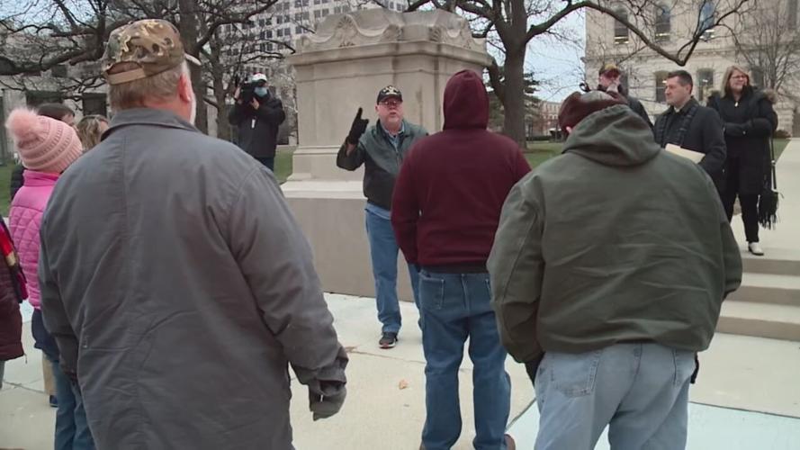 Holcomb Protesters at Capitol - 1-5-21