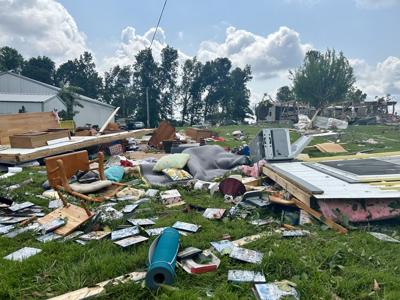 Grayson County storm damage cleanup 7-22-26