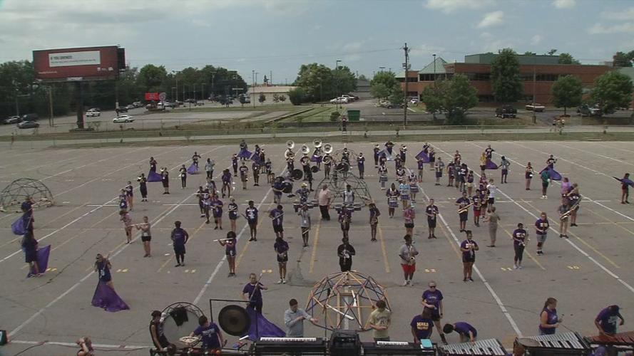 Male Marching Band Formation