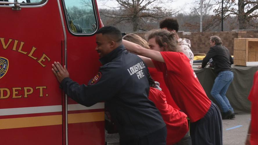 Louisville Fire donates fire truck to Fairdale High School