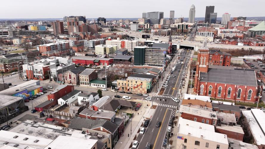 NuLu Streetscape project drone