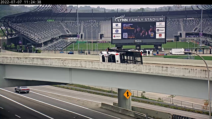 Overturned Truck I-64 - 7-7-2022 1