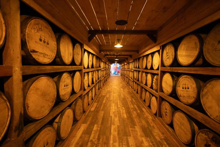 Barrels and underground entrance to Paddock.jpeg