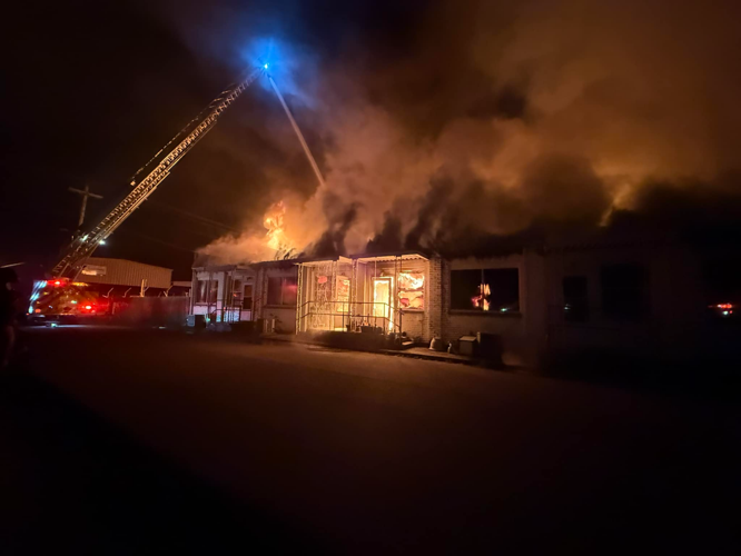 Apartment fire on Cherry Street in Scottsburg, Indiana