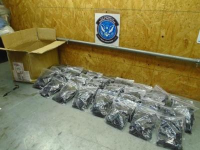 Assault weapons parts seized in Louisville, customs border protection