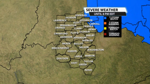 Severe Thunderstorm watch issued for part of our area Tuesday